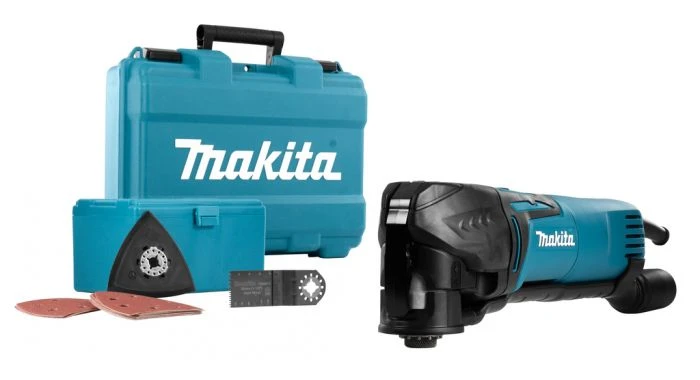 Makita TM3010CX15 Multitool + Accessoires In Koffer - 320 Watt 1 Makita TM3010CX15 Multitool + Accessoires In Koffer - 320 Watt