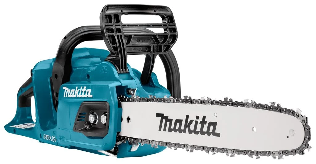 Makita DUC355PT2J 2x18V Li-Ion Accu Kettingzaag Set (2x 5,0Ah) Incl. Mbox - 35cm - Koolborstelloos 2 Makita DUC355PT2J 2x18V Li-Ion Accu Kettingzaag Set (2x 5,0Ah) Incl. Mbox - 35cm - Koolborstelloos - Afbeelding 2