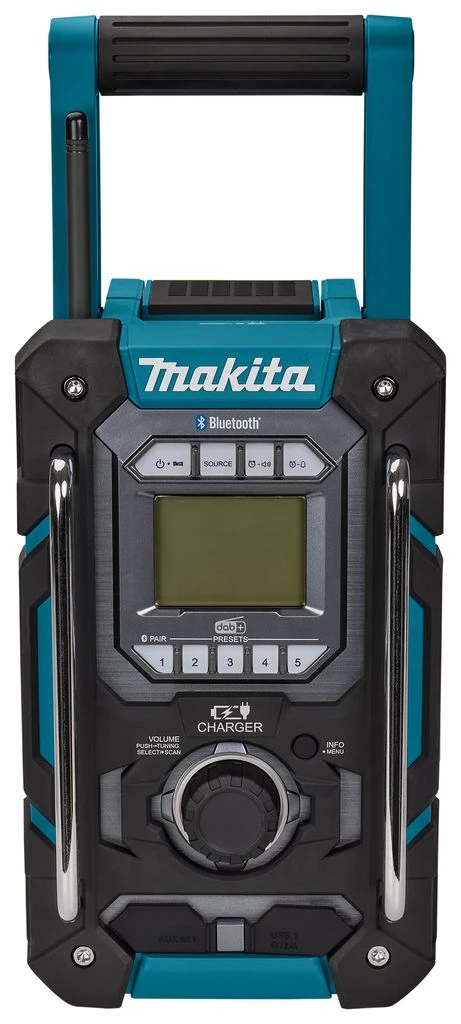 Makita DMR301 10,8-18V Li-Ion Accu Bouwradio - Bluetooth -dab+ - Werkt Op Netstroom & Accu 1 Makita DMR301 10,8-18V Li-Ion Accu Bouwradio - Bluetooth -dab+ - Werkt Op Netstroom & Accu