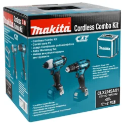 Makita CLX224SAX1 12V Li-Ion Accu Boor-/schroefmachine (DF333D) & Slagschroevendraaier (TD110D) Combiset (2x 2.0Ah Accu) In Koffer 7 Makita CLX224SAX1 12V Li-Ion Accu Boor-/schroefmachine (DF333D) & Slagschroevendraaier (TD110D) Combiset (2x 2.0Ah Accu) In Koffer -Makita a7a41afaaf35eea408d1fea5fc660a2b