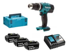 Makita DHP453RF3J 18V Li-Ion Accu Klopboor-/schroefmachine Set (3x 3.0Ah Accu) In Mbox