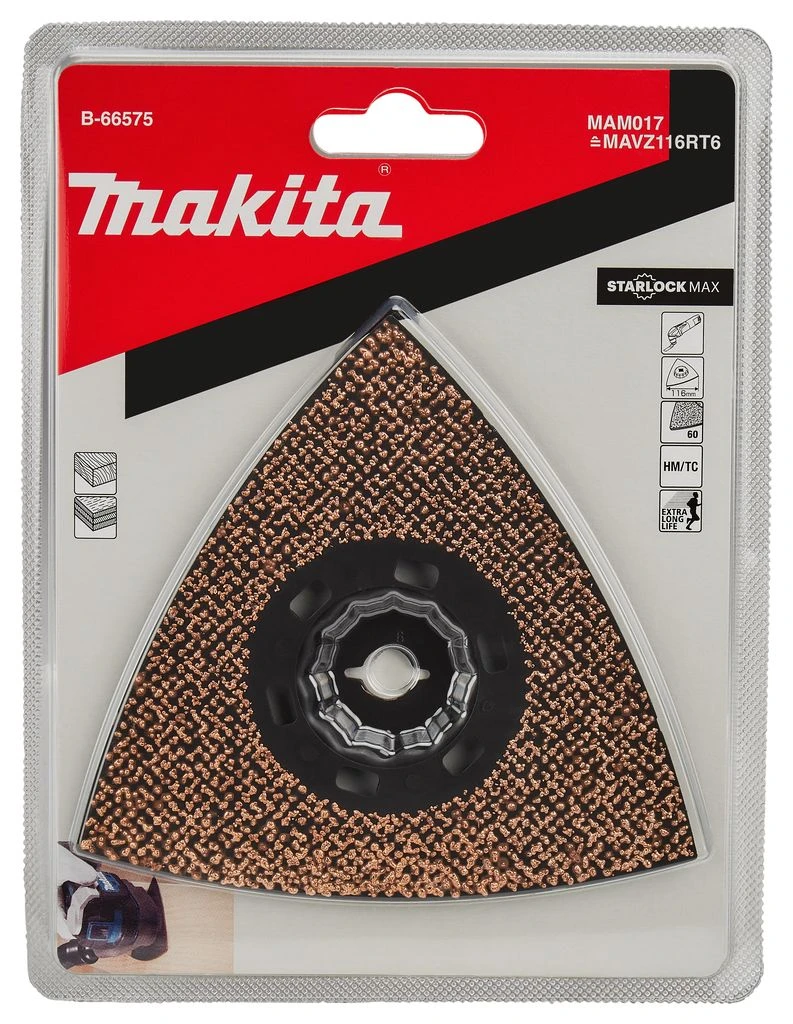 Makita B-66575 MAM017 Schuurzool HM - 116mm - K60 4 Makita B-66575 MAM017 Schuurzool HM - 116mm - K60 - Afbeelding 4