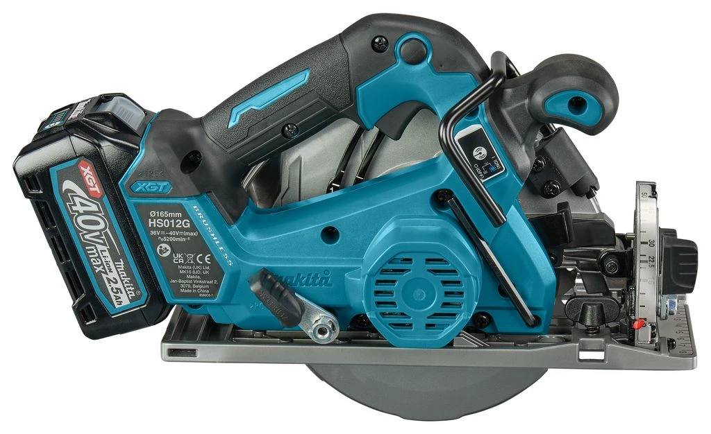 Makita HS012GD201 XGT 40 V Li-Ion Accu Cirkelzaag Set (2x 2,5Ah Accu) In Mbox - 165 Mm 5 Makita HS012GD201 XGT 40 V Li-Ion Accu Cirkelzaag Set (2x 2,5Ah Accu) In Mbox - 165 Mm - Afbeelding 5