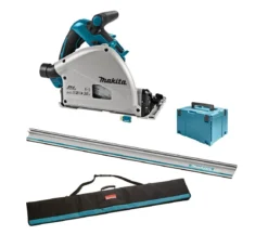 Makita DSP601ZJU2 36V (2x 18V) Li-Ion Accu Invalcirkelzaag Body In Mbox (AWS) Incl. Geleiderail - 20 X 165mm - Koolborstelloos