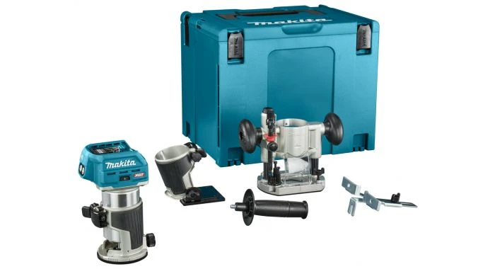 Makita RT001GZ10 XGT 40V Max Li-ion Accu Boven- En Kantenfrees Body Met Diverse Voeten In Mbox 1 Makita RT001GZ10 XGT 40V Max Li-ion Accu Boven- En Kantenfrees Body Met Diverse Voeten In Mbox