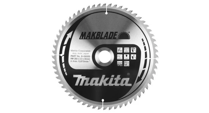 Makita B-09092 Makblade Cirkelzaagblad - 216 X 30 X 100T - Hout / MDF / Laminaat 1 Makita B-09092 Makblade Cirkelzaagblad - 216 X 30 X 100T - Hout / MDF / Laminaat