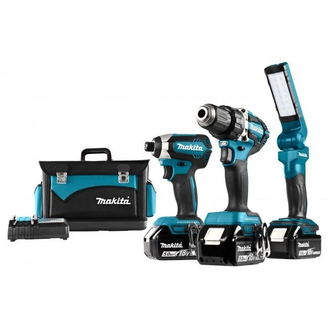 Makita DLX3090TX1 18V Li-Ion Accu 3-delige Combiset (3x 5,0Ah Accu) 1 Makita DLX3090TX1 18V Li-Ion Accu 3-delige Combiset (3x 5,0Ah Accu)
