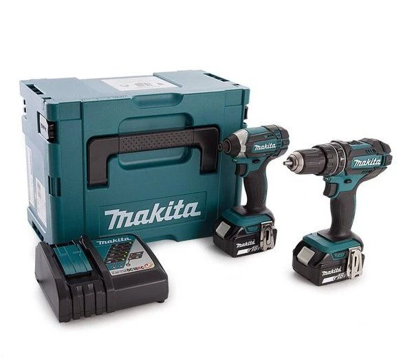 Makita DLX2131TJ 18V Li-Ion Accu Klopboor-/schroefmachine (DHP482) & Slagschroevendraaier (DTD152) Combiset (2x 5.0Ah Accu) In Mbox 1 Makita DLX2131TJ 18V Li-Ion Accu Klopboor-/schroefmachine (DHP482) & Slagschroevendraaier (DTD152) Combiset (2x 5.0Ah Accu) In Mbox