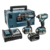 Makita DLX2131MJ1 18V Li-Ion Accu Klopboor-/schroefmachine (DHP482) & Slagschroevendraaier (DTD152) Combiset (3x 4.0Ah Accu) In Mbox