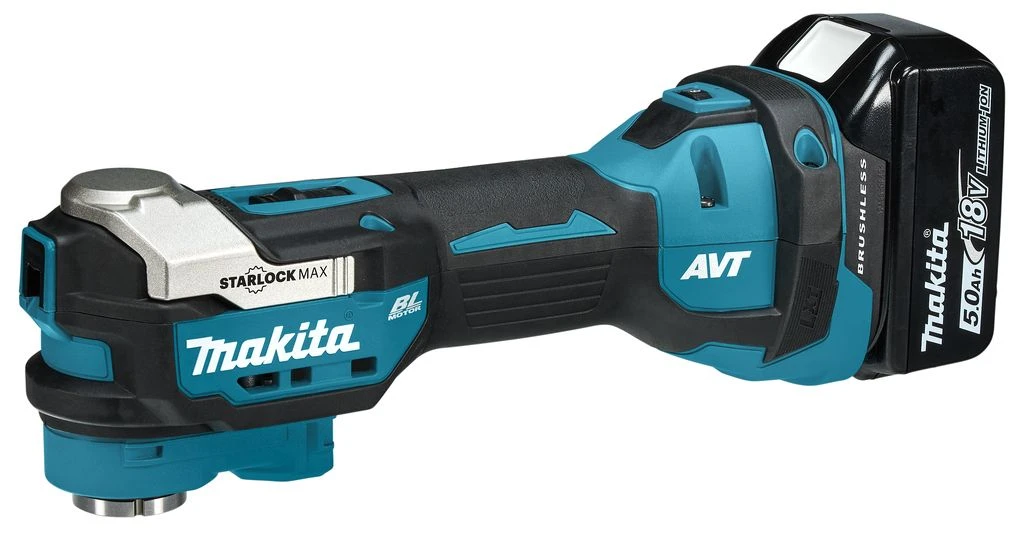 Makita DTM52RTJX2 18V Li-Ion Accu Multitool (2x 5,0Ah) Incl. Accessoireset In Mbox - Koolborstelloos 3 Makita DTM52RTJX2 18V Li-Ion Accu Multitool (2x 5,0Ah) Incl. Accessoireset In Mbox - Koolborstelloos - Afbeelding 3