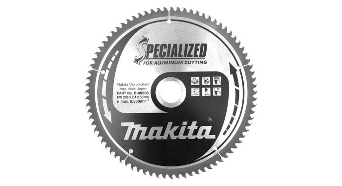 Makita B-09606 Specialized Cirkelzaagblad - 235 X 30 X 80T - Aluminium / Trespa / Kunststof 1 Makita B-09606 Specialized Cirkelzaagblad - 235 X 30 X 80T - Aluminium / Trespa / Kunststof