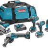 Makita DLX5020T 18V Li-Ion Accu 5-delige Combiset (2x 5,0Ah Accu) In Tas