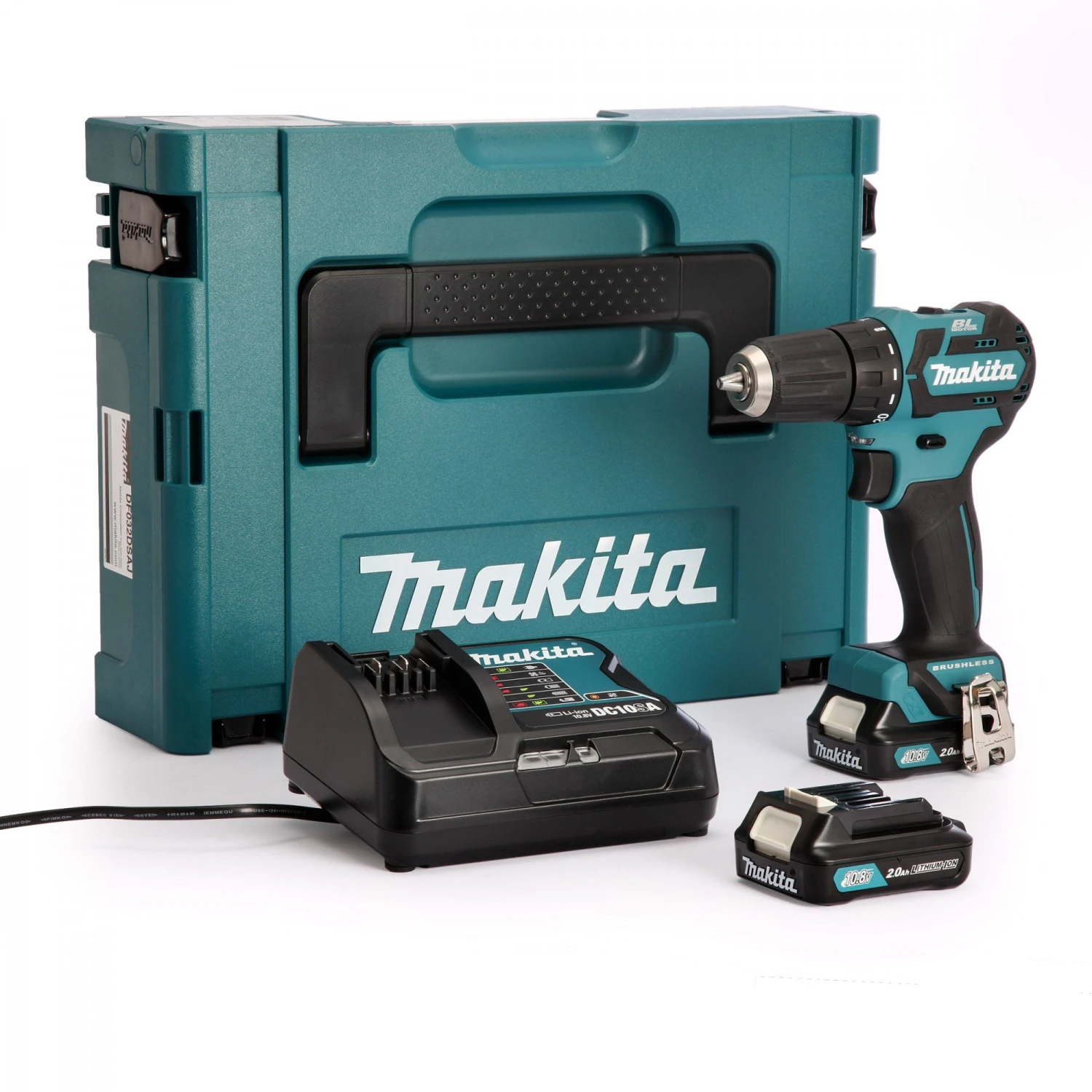 Makita DF332DSAJ 10.8V Li-Ion Schuifaccu Boor-/schroefmachine Set (2x 2.0Ah Accu) In Mbox - Koolborstelloos 1 Makita DF332DSAJ 10.8V Li-Ion Schuifaccu Boor-/schroefmachine Set (2x 2.0Ah Accu) In Mbox - Koolborstelloos