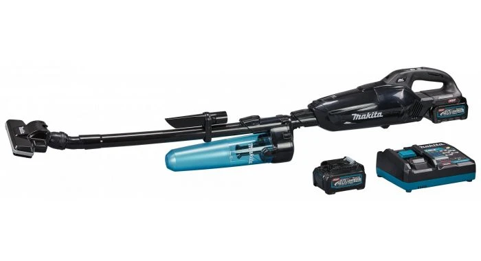 Makita CL002GD214 40V Max Li-Ion Accu Steelstofzuiger Set (2x 2,5Ah) - Zwart 1 Makita CL002GD214 40V Max Li-Ion Accu Steelstofzuiger Set (2x 2,5Ah) - Zwart
