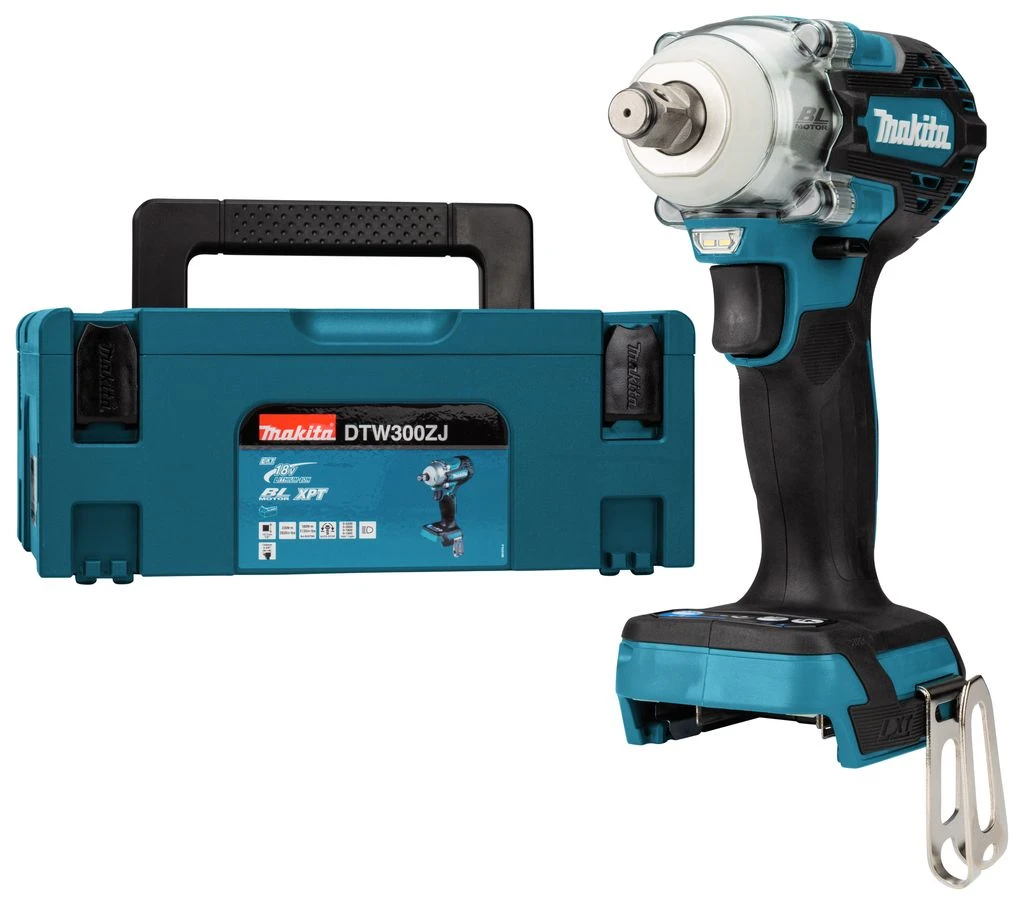 Makita DTW300RTJ 18V Li-ion Accu Slagmoersleutel Set (2x 5.0Ah Accu) In Mbox - 330Nm - 1/2" 2 Makita DTW300RTJ 18V Li-ion Accu Slagmoersleutel Set (2x 5.0Ah Accu) In Mbox - 330Nm - 1/2" - Afbeelding 2