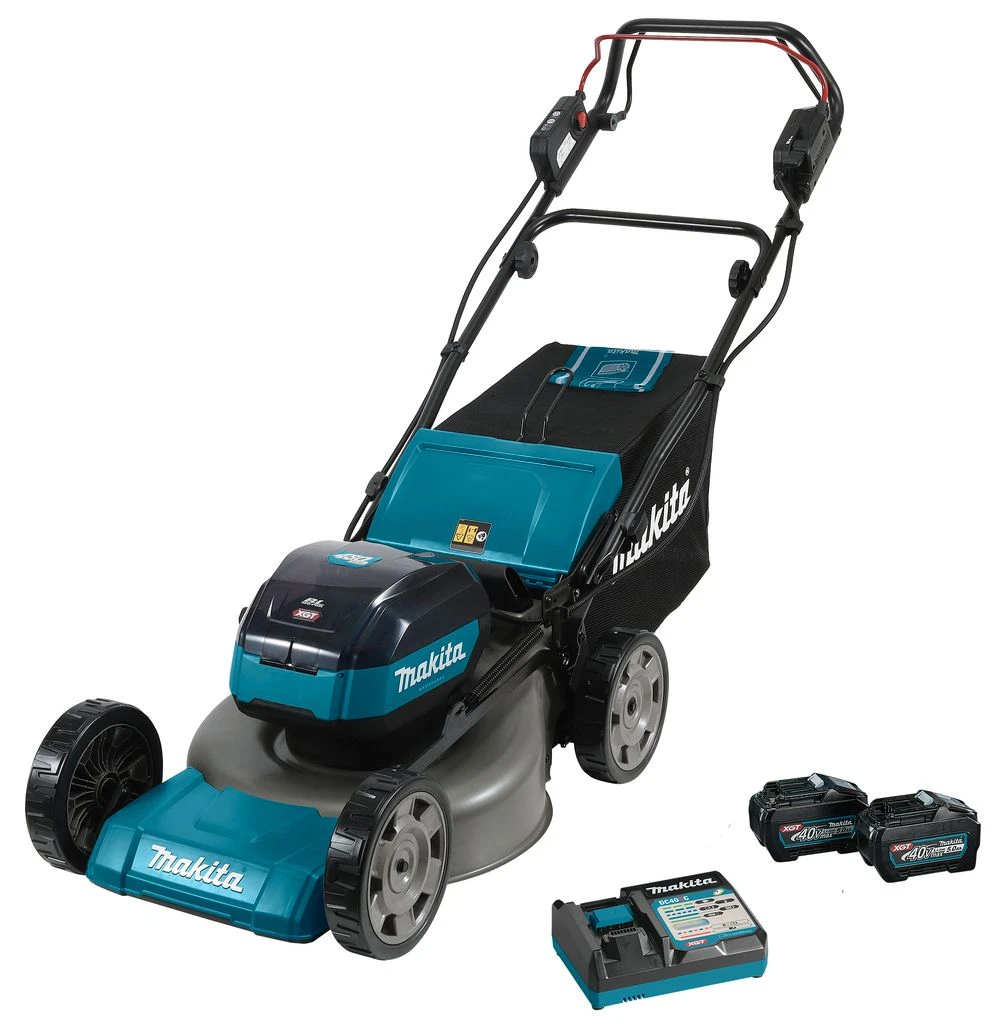 Makita LM001GT201 XGT 40V Max Grasmaaier Set (2x 5,0Ah Accu) - 48cm 1 Makita LM001GT201 XGT 40V Max Grasmaaier Set (2x 5,0Ah Accu) - 48cm