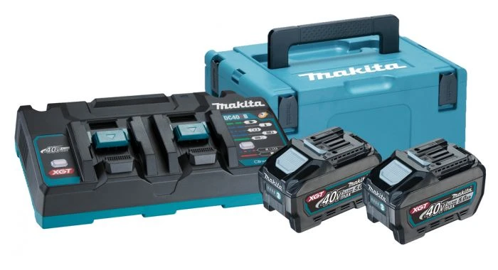 Makita XGT 40V Max Li-Ion Accu Starterset (2x 5.0Ah) + Duolader In Mbox 1 Makita XGT 40V Max Li-Ion Accu Starterset (2x 5.0Ah) + Duolader In Mbox
