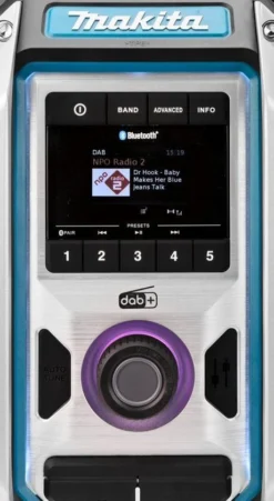 Makita DMR115 10,8-18V Li-Ion Accu Bouwradio - DAB+ - Bluetooth - Werkt Op Netstroom & Accu -Makita e066546d7f189a1a4e810cb945ab1cba