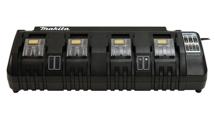 Makita DC18SF 14.4V - 18V Li-Ion Accu Multilader - 4 Accu's 1 Makita DC18SF 14.4V - 18V Li-Ion Accu Multilader - 4 Accu's