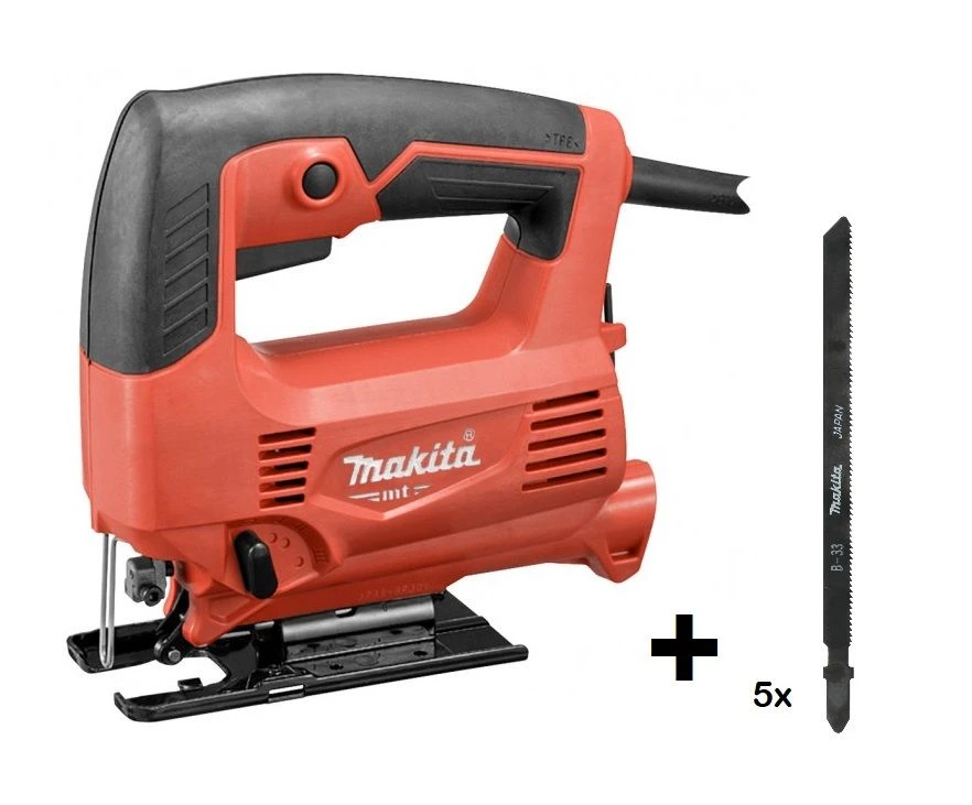 Makita MT M4301 Decoupeerzaag D-model - 450W - 65mm Met Extra Decoupeerzaagbladen (5st) 1 Makita MT M4301 Decoupeerzaag D-model - 450W - 65mm Met Extra Decoupeerzaagbladen (5st)