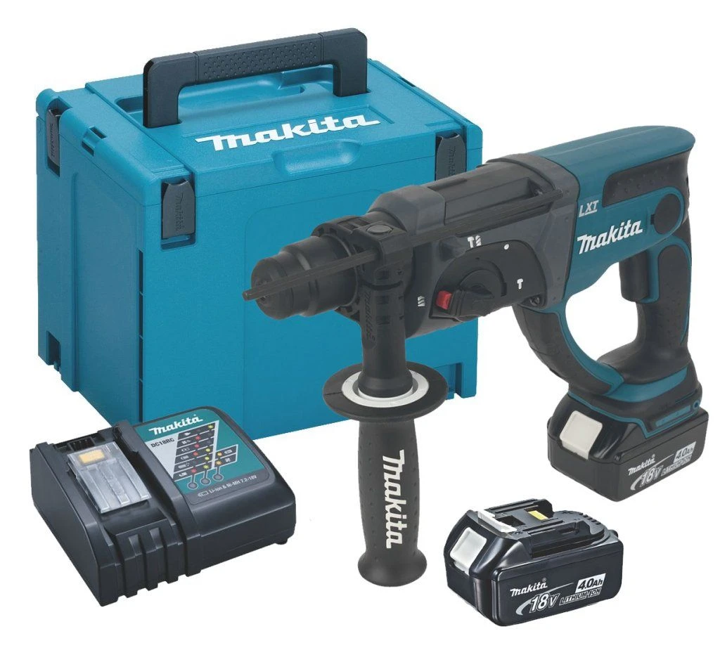 Makita DHR202RMJ 18V Li-Ion Accu SDS-plus Combihamer Set (2x 4.0Ah Accu) In Mbox - 2J 1 Makita DHR202RMJ 18V Li-Ion Accu SDS-plus Combihamer Set (2x 4.0Ah Accu) In Mbox - 2J